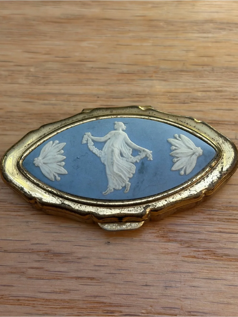 1950’s Wedgwood Jasperware Stratton of England Compact & Pill Box Se
